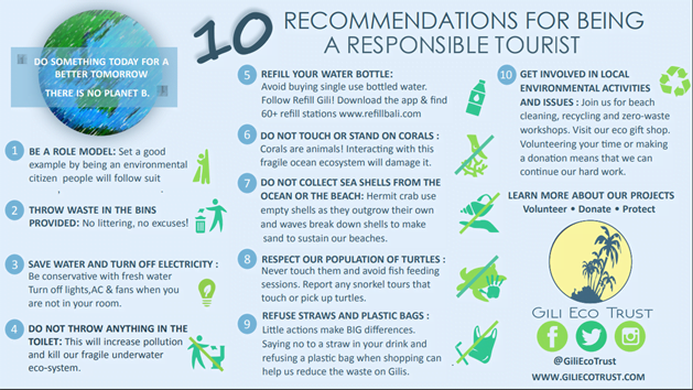 10 recommendations for being a responsible tourist