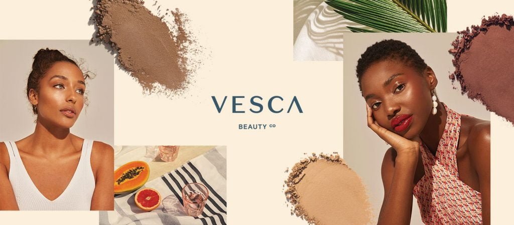 Vesca beauty, women, fruit, vegan makeup