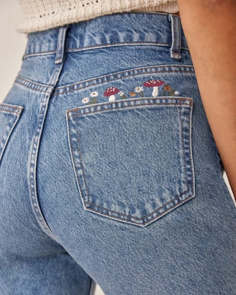 closeup of jeans