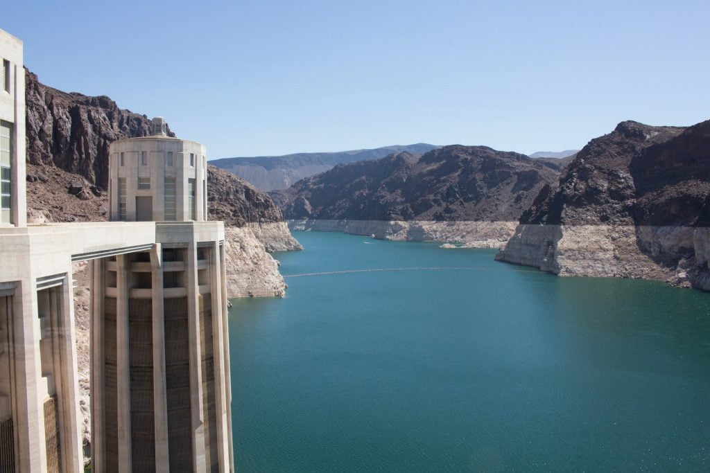 Minimizing Water Waste: Hoover damn looking low