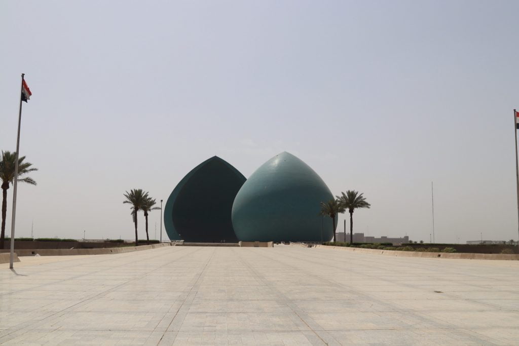 Visiting Iraq: cone shaped buildings under a blue sky