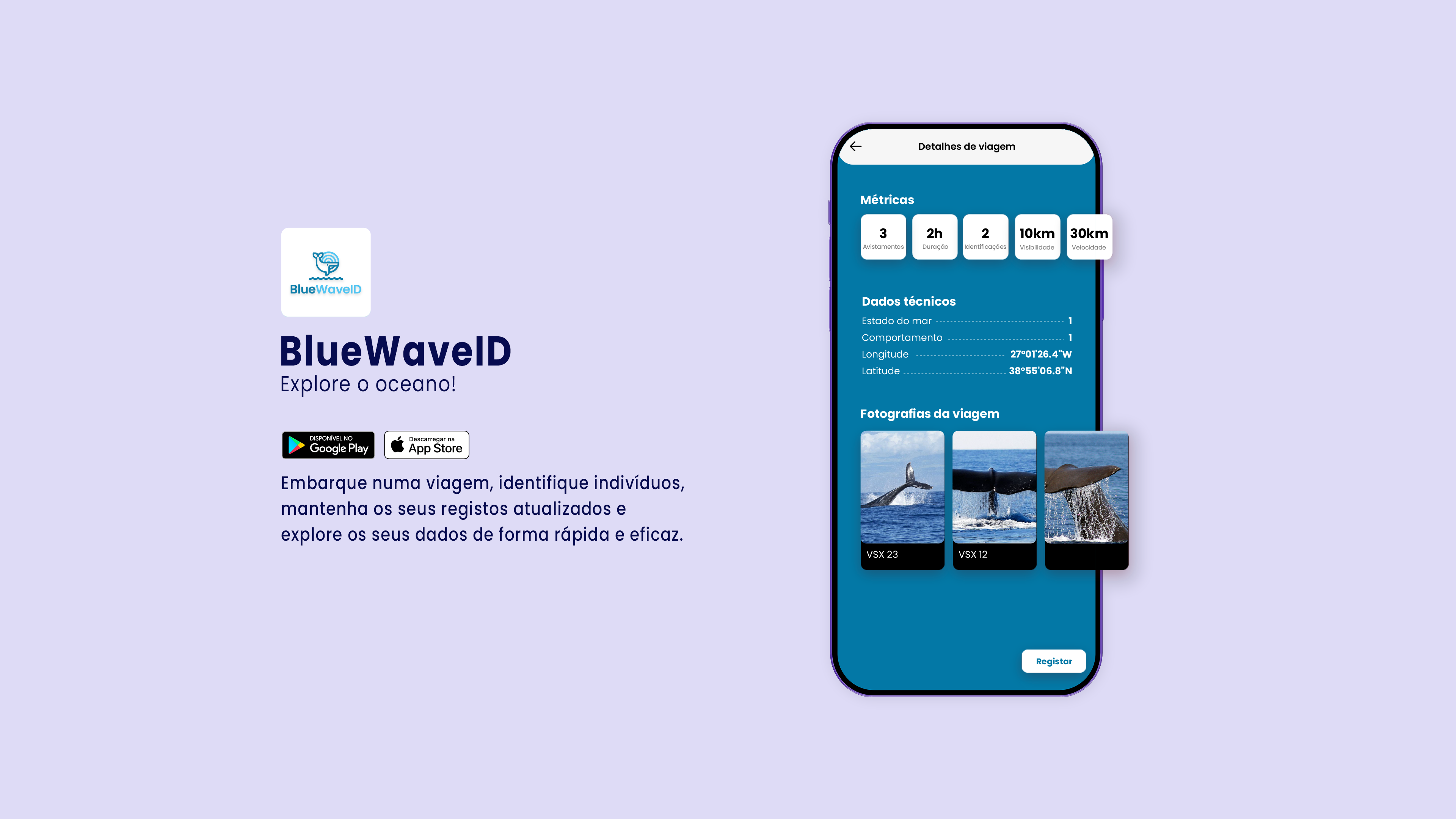 BlueWaveID app on googleplay and app store