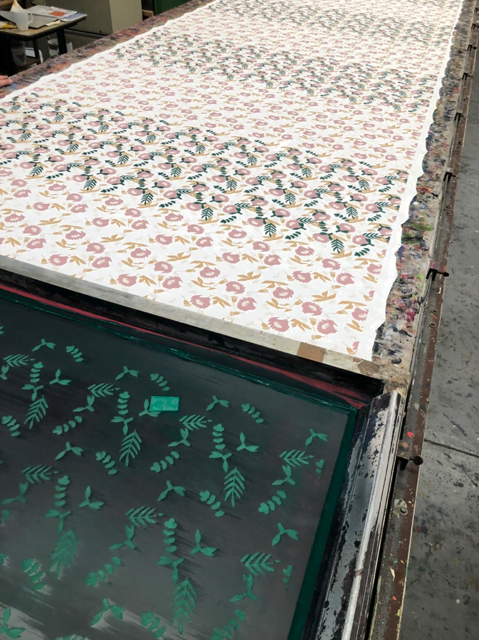 Flower pattern on fabric